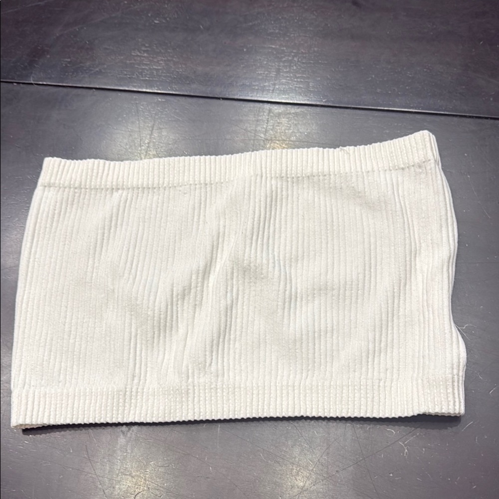 White Ribbed Women's Skirt